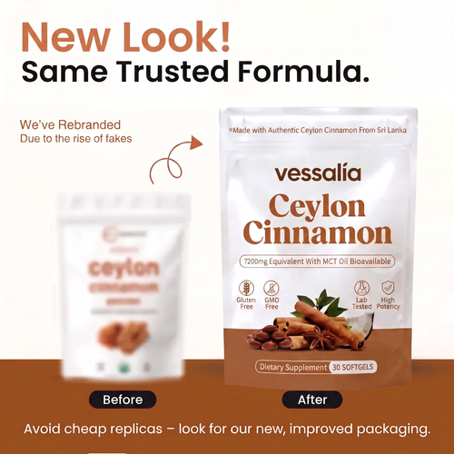 Ceylon Cinnamon 7200mg Equivalent with MCT Oil