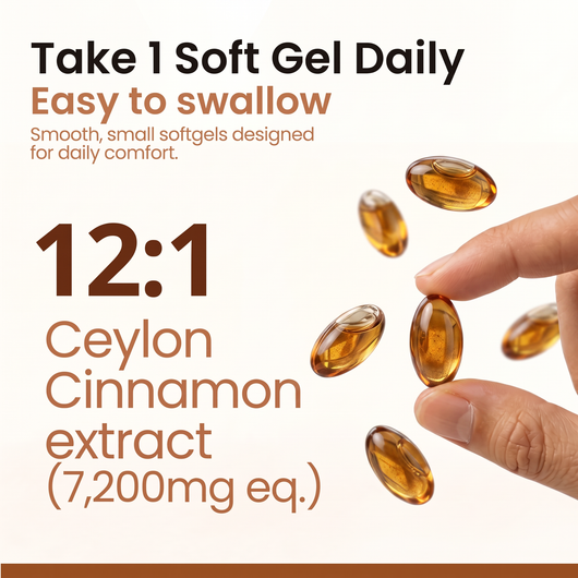 Ceylon Cinnamon 7200mg Equivalent with MCT Oil